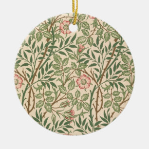 'Sweet Briar' design for wallpaper, printed by Joh Ceramic Tree Decoration