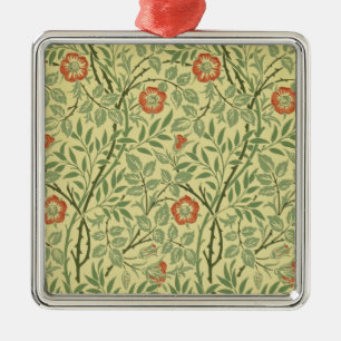 Sweet Briar Pattern (by William Morris) Metal Tree Decoration