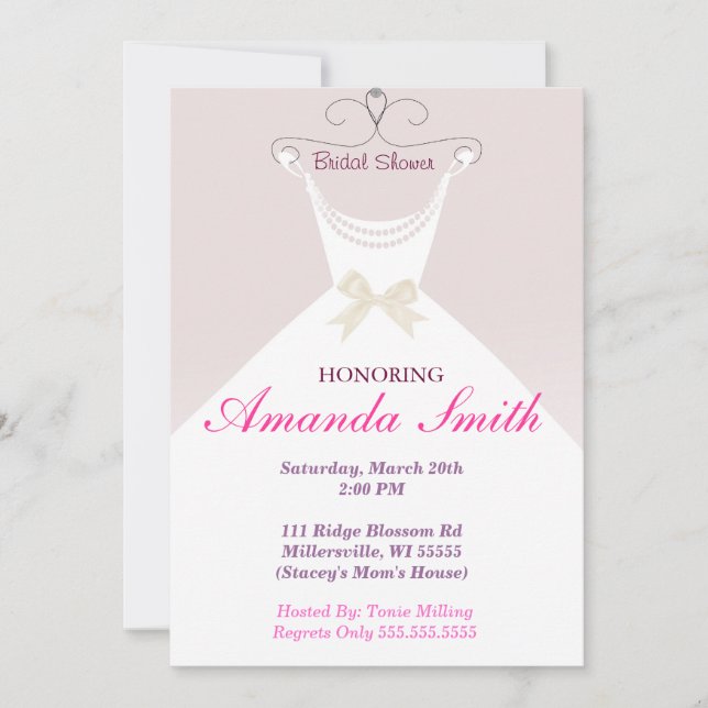 Sweet Bridal Shower Invitation (Front)