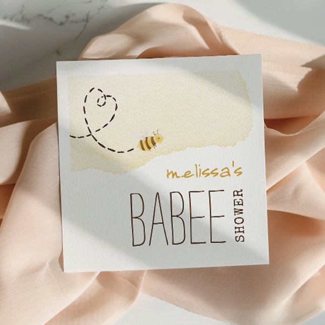 Sweet Bumble Bee Babee Shower Napkins (Creator Uploaded)