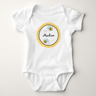 Sweet Bumble Bee Personalised Baby T-Shirt Bodysuit