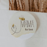 Sweet Bumblebee Baby Shower Mama To Bee Button<br><div class="desc">Introducing our sweet bumblebee baby shower mama to bee button, perfect for a delightful, gender-neutral celebration! This joyful design features an adorable bumblebee theme with sweet heart trails, creating a whimsical, boho-inspired watercolor scene ideal for welcoming a little boy or girl in a bright cheerful way. If you have any...</div>