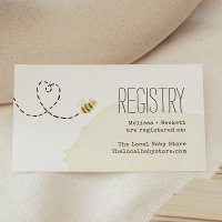 Sweet Bumblebee Mama To Bee Baby Shower Registry