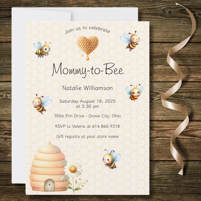 Sweet Bumblebees Baby Shower Invitation (Creator Uploaded)