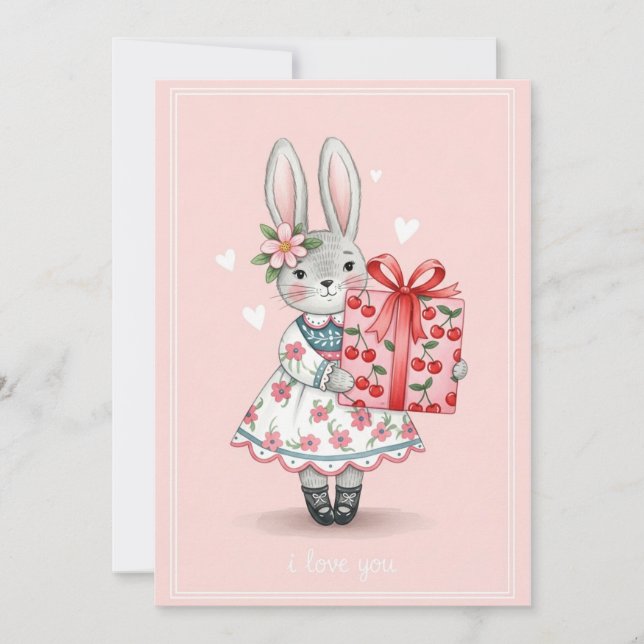 Sweet Bunny  Card (Front)