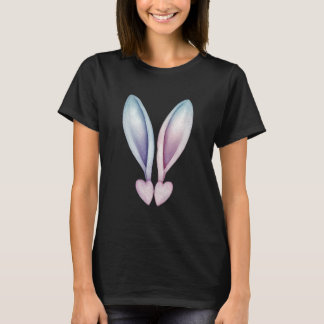 Sweet Bunny Heart Aesthetic T-Shirt