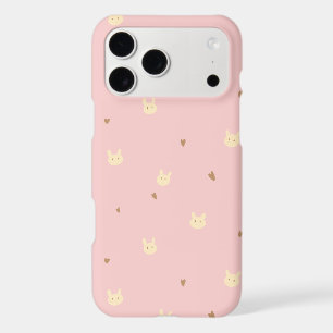 Sweet Bunny & Hearts Seamless Pattern – Cute Pink