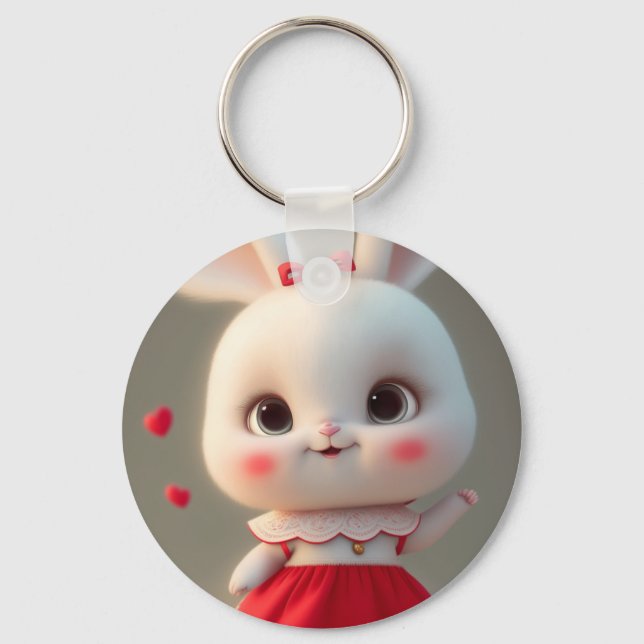 Sweet bunny key ring (Front)