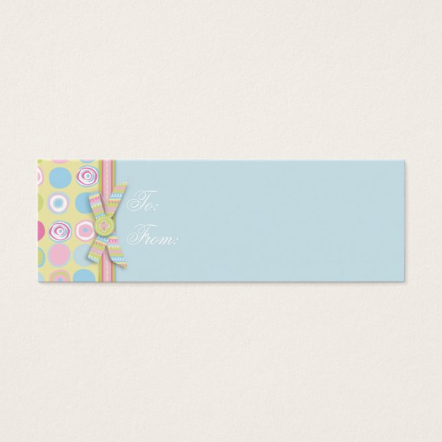 Sweet Bunny Skinny Gift Tag 2 (Front)