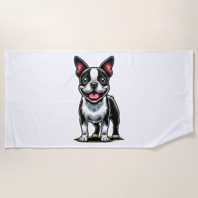 Sweet Bustie Dog Beach Towel (Front)