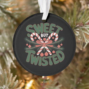 Sweet but Twisted A Funny Holiday Take on Candy Ornament