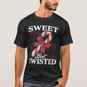 Sweet But Twisted Candy Cane Christmas Holiday T-Shirt
