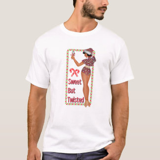 Sweet-But-Twisted Candy Cane Naughty Nice Cottagec T-Shirt