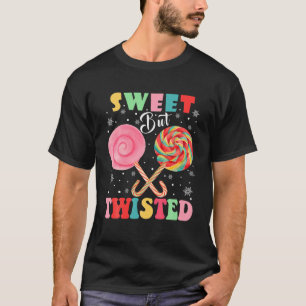 Sweet But Twisted Candy Cane Shirt Christmas Xmas 