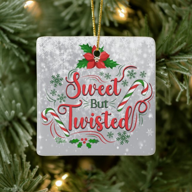 Sweet But Twisted Christmas Ornament (Tree)
