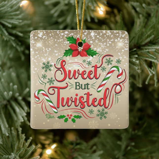 Sweet But Twisted Christmas Ornament (Tree)