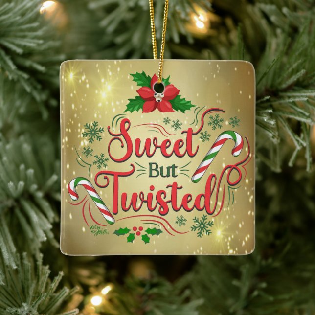 Sweet But Twisted Christmas Ornament (Tree)