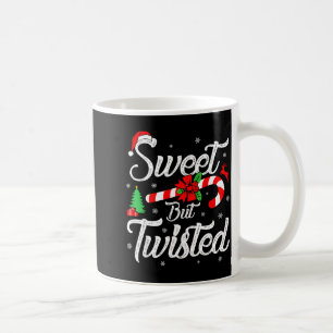 Sweet But Twisted Funny Christmas Candy Cane Xmas  Coffee Mug