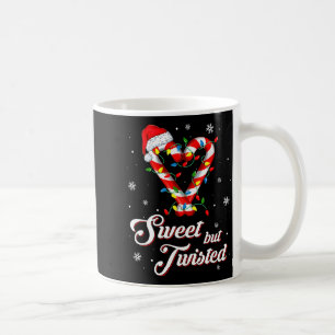 Sweet But Twisted Funny Christmas Candy Cane Xmas  Coffee Mug