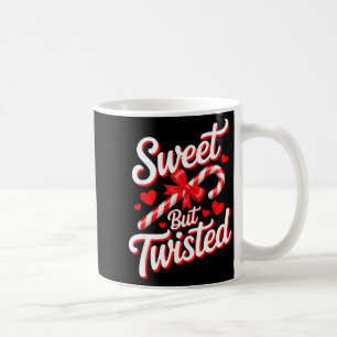 Sweet But Twisted Funny Christmas Candy Cane Xmas  Coffee Mug