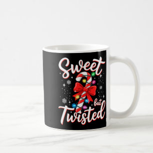 Sweet But Twisted Funny Christmas Candy Cane Xmas  Coffee Mug