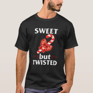 Sweet But Twisted Merry Christmas Candy Cane Sweat T-Shirt