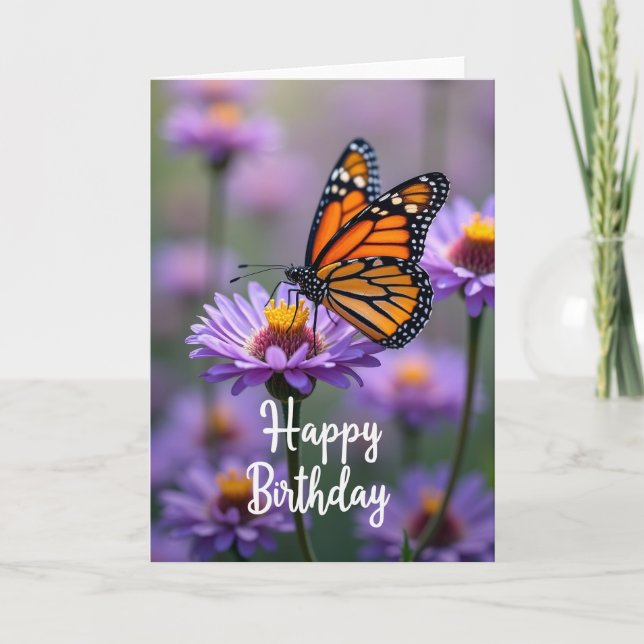 Sweet Butterfly Birthday Card (Front)
