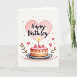 Sweet Cake Art Birthday Card