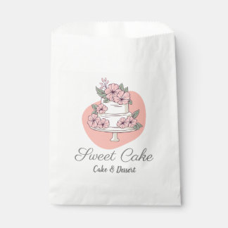 Sweet Cake Bakery Cake & Dessert Logo Favour Bags