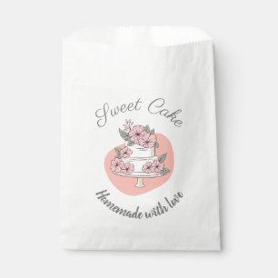 Sweet Cake Bakery Logo Paper Bags