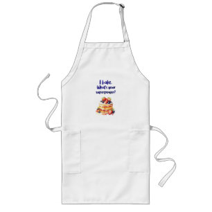 Sweet cake design long apron