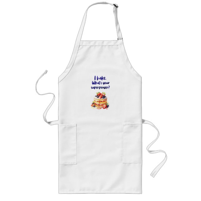 Sweet cake design long apron (Front)