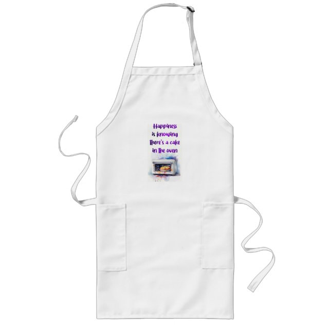 Sweet cake design long apron (Front)
