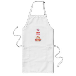 Sweet cake design long apron