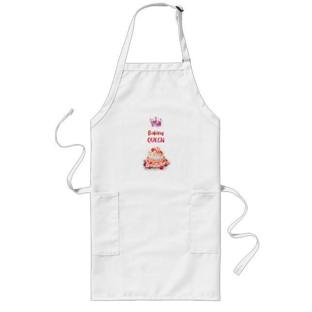 Sweet cake design long apron (Front)