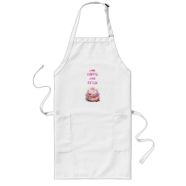 Sweet cake design long apron (Front)