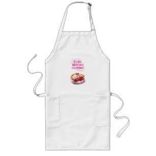 Sweet cake design long apron