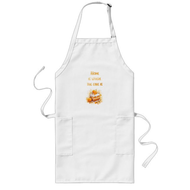 Sweet cake design long apron (Front)