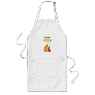 Sweet cake design long apron