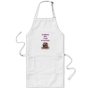 Sweet cake design long apron