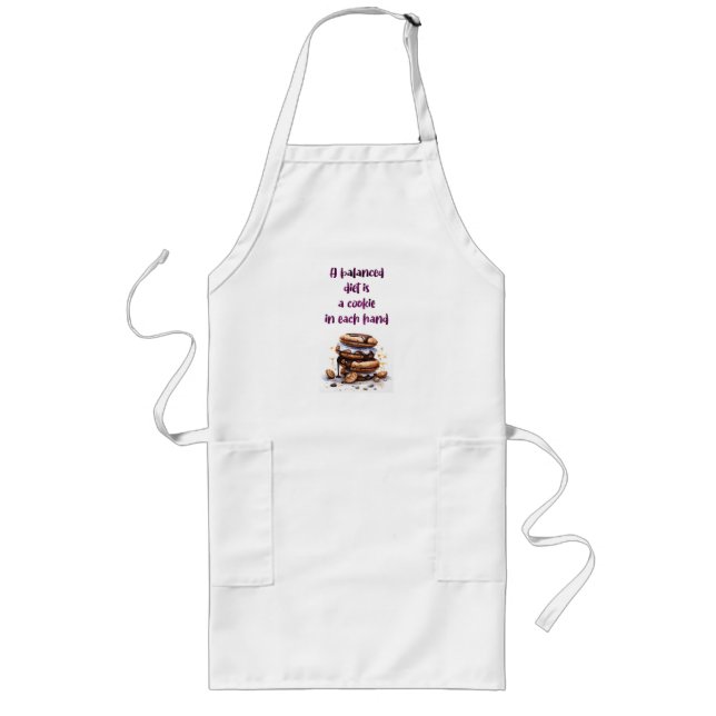 Sweet cake design long apron (Front)