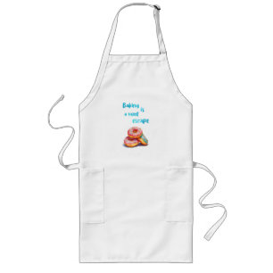 Sweet cake design long apron
