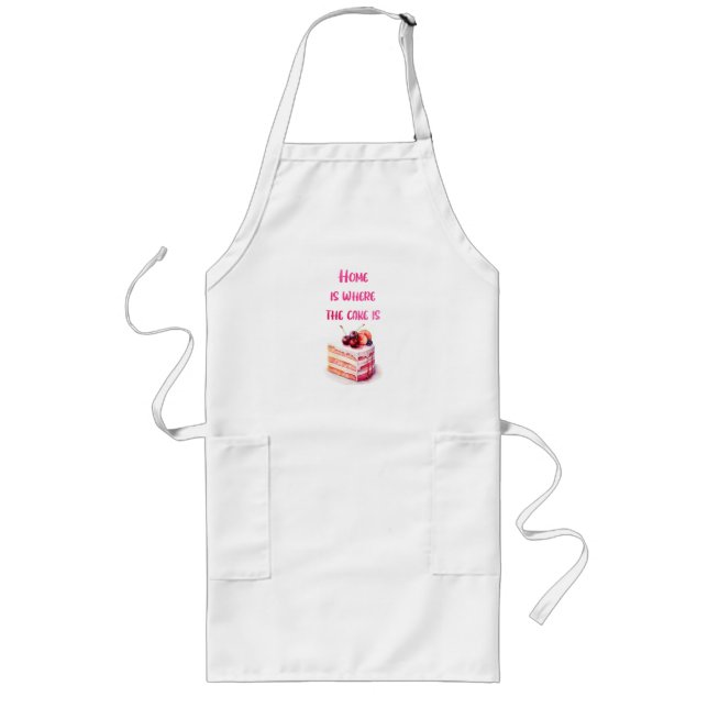 Sweet cake design long apron (Front)