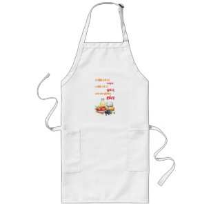 Sweet cake design long apron