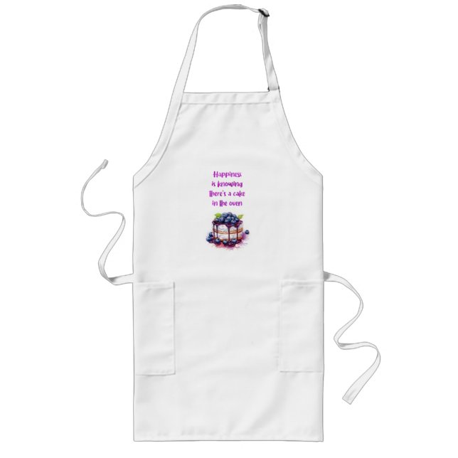 Sweet cake design long apron (Front)
