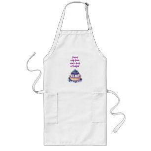 Sweet cake design long apron