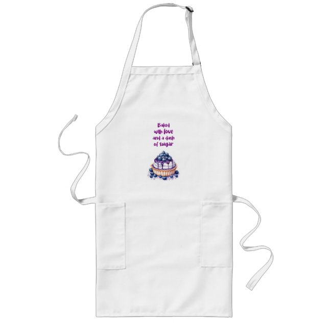 Sweet cake design long apron (Front)
