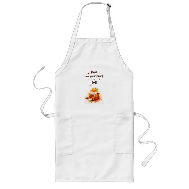 Sweet cake design long apron (Front)