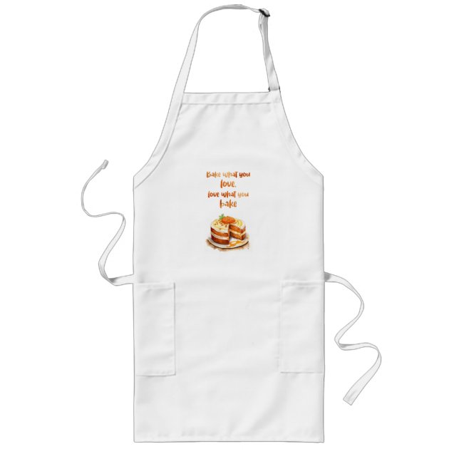 Sweet cake design long apron (Front)