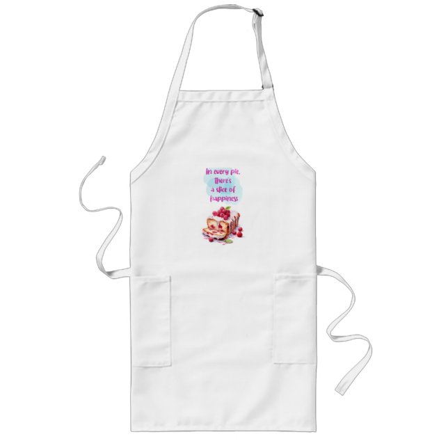Sweet cake design long apron (Front)